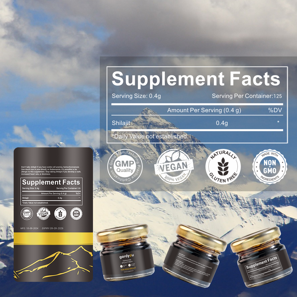 Pure Himaliyan Shilajit Resin by Gardyou High Strength Minerals - Essential, Healthcare