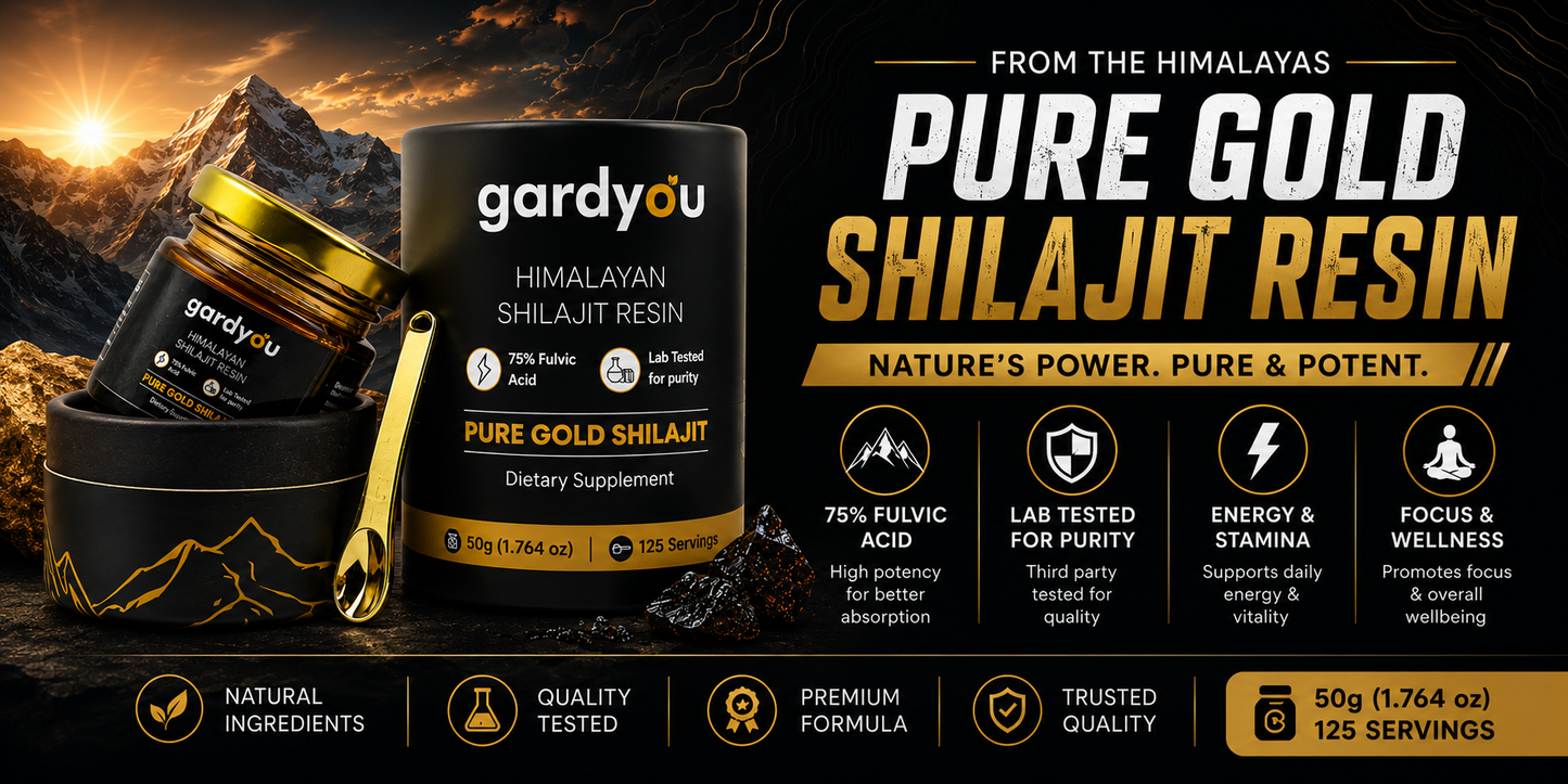 Pure Himaliyan Shilajit Resin by Gardyou High Strength Minerals - Essential, Healthcare